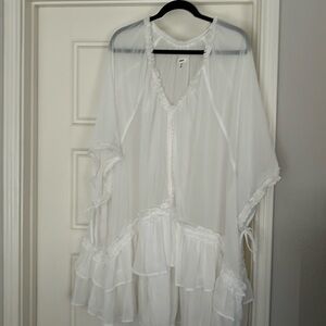 Aerie White Sheer Coverup